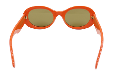 小物 archive GUCCI Oval Design Eyewear New Gucci Women Orange Oval Sunglasses Brown Lens GG1587S-003 52