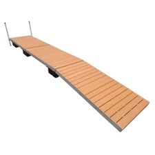 Patriot Docks floating Boat Lake dock with gray alum Decking  24, 32 or 40 ft