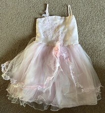 Girls Pink Princess Ballerina Tutu Puffy Dress Pretend Play Halloween Costume 6