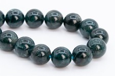 10MM Genuine Natural Deep Blue Green Apatite Beads AB Round Loose Beads 7.5"