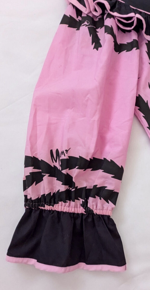Vintage MAMO HOWELL Hawaiian Aloha Muumuu Pink Black Maxi Vintage MAMO HOWELL Hawaiian Aloha Muumuu Pink Black Maxi
