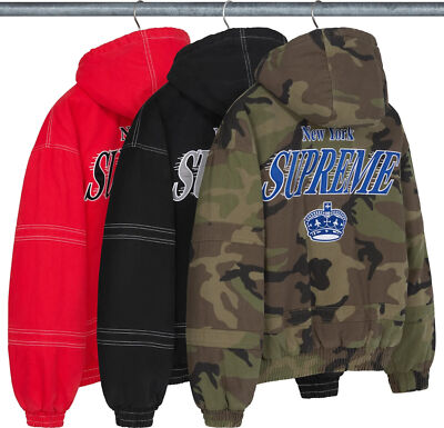 Supreme x Mitchell & Ness Twill Stadium Jacket 3colors FW24 | eBay UK