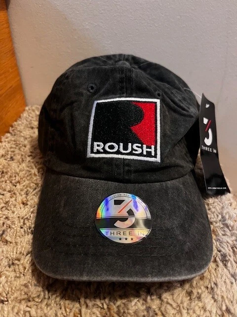 Roush Performance Logo Unisex Baseball Cap Strapback Gray THREE IN NWT