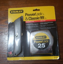Vtg 2000 New- Stanley Power Lock 25 Metal Tap...