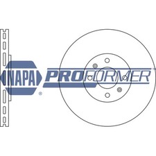 2x Brake Discs Vented For Jeep AVENGER Electric NAPA Proformer Front