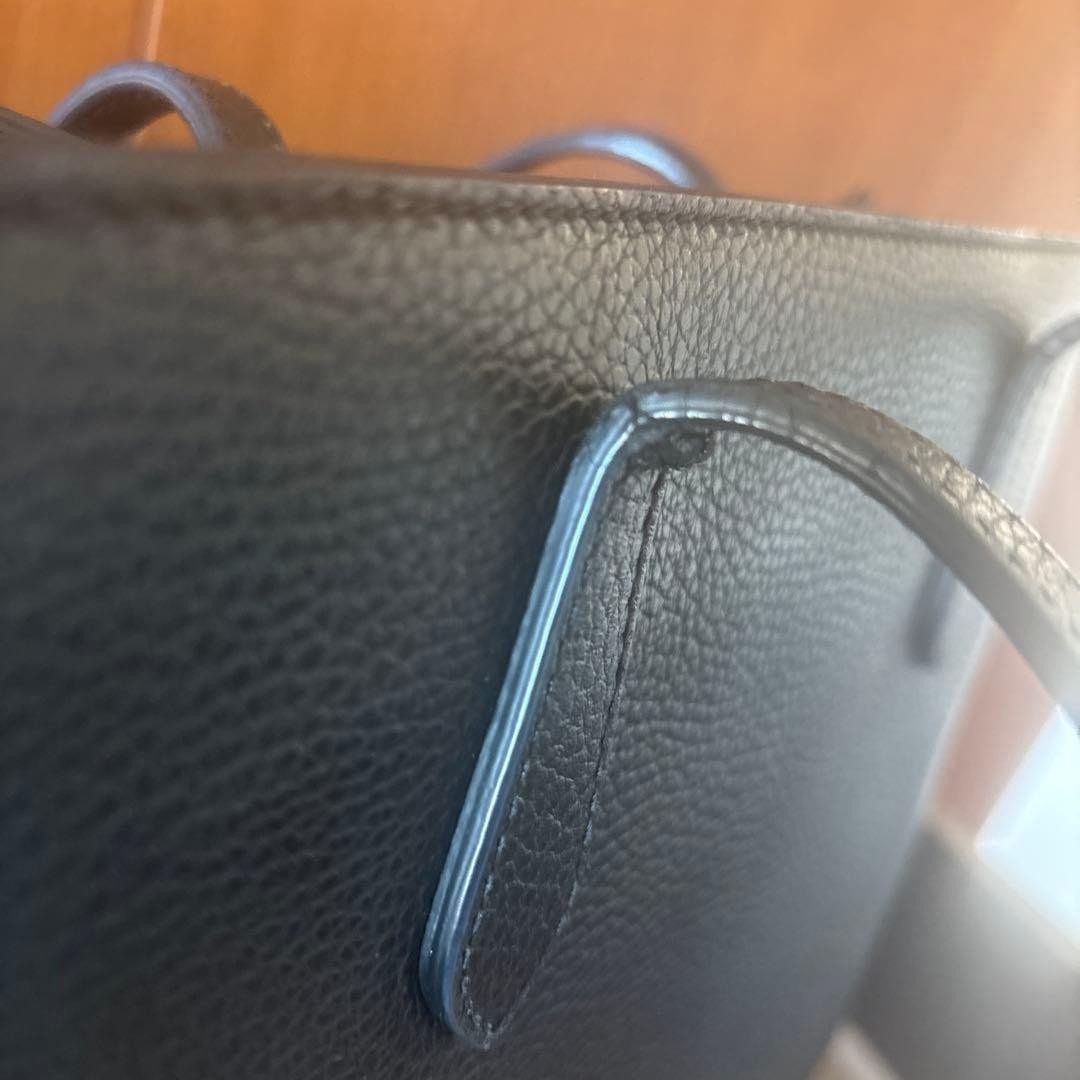 GUCCI Tote Bag A4 Size Black Leather Used Authentic Ladies Fashion thumbnail 9