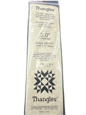 THANGLES 2.0" Quilting Template Accurate Triangles from Strips, Easy Tear Paper