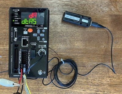 OMRON ZW-S20 ZW-C10T Fiber Coaxial Displacement Sensor Controller Set