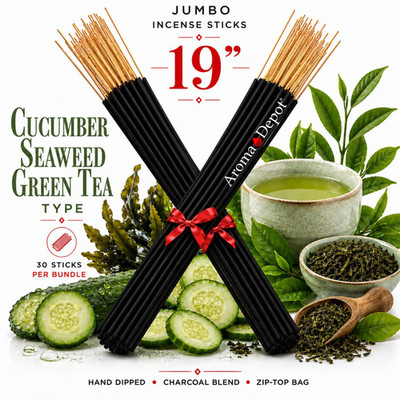 Incense Sticks 19'' XL Extra Long Jumbo Scented 30 Pack Hand Dipped Premium