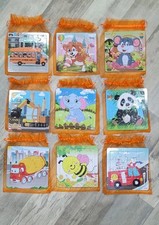 Wooden Puzzles for Toddlers, 9 Pack Animal Jigsaw Puzzles for Kids3-5, 12 Pieces