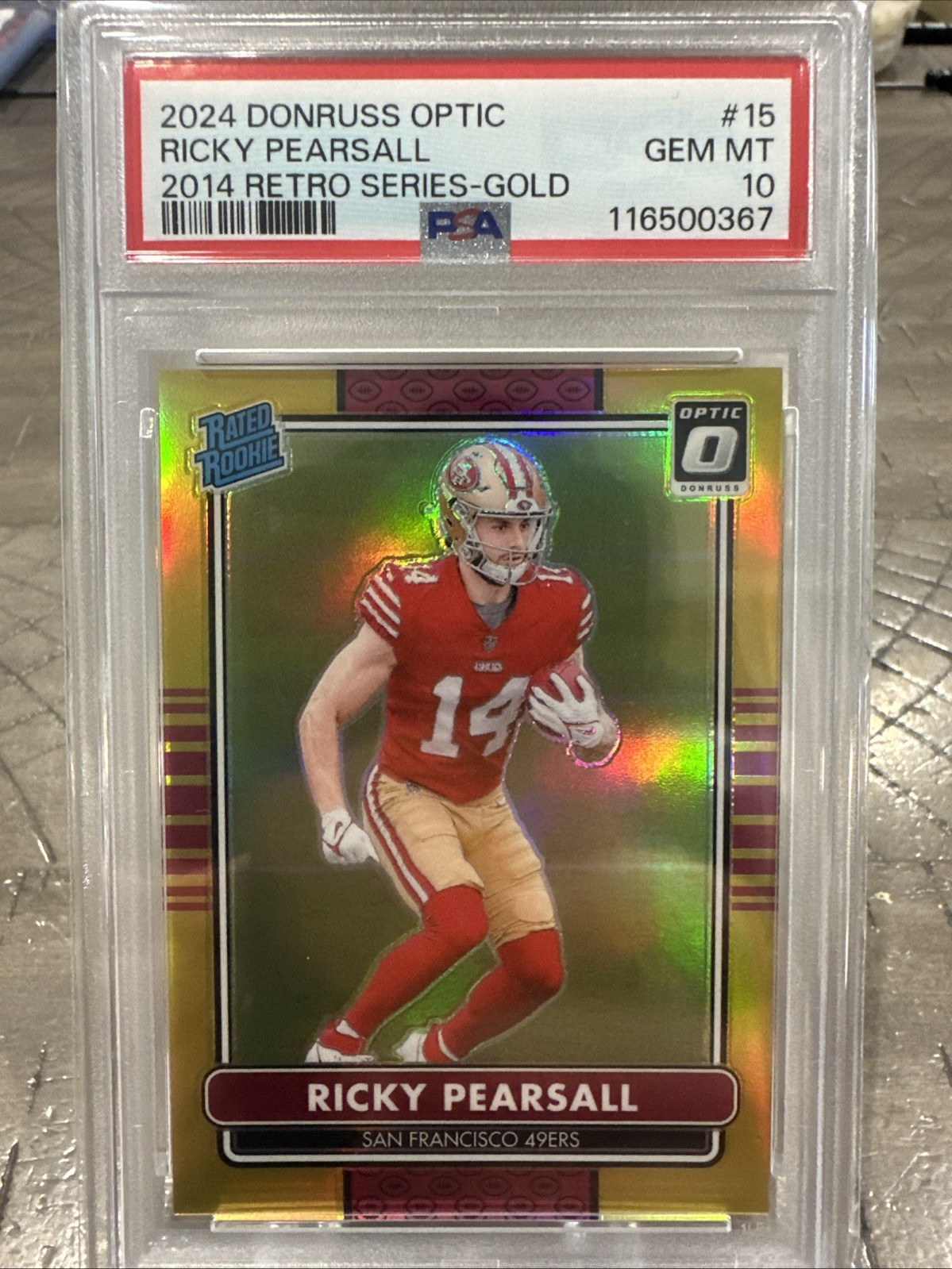 Ricky Pearsall Panini Donruss Optic 2014 Retro Series #15 Gold