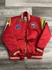 Men’s San Francisco 49ers Mitchell and Ness Satin Bomber Jacket M Red — photo 1