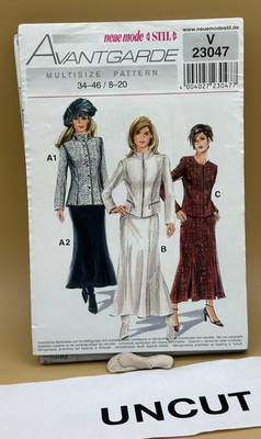 Avantgarde Pattern V23047 Jacket Skirt Sz 8-20 UC FF