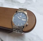 Seiko SKXL93 Blue Linen Textured Sunburst Dial Retro Rare Vintage Automatic JDM