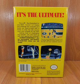 MINTY BOX CIB Ultimate Basketball complete in nes Collector lot VERY CLEAN A+