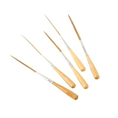 Pack of 5 Simple Clean Art Brushes Professional Painting Work Various Styles