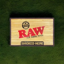 RAW Natural - Bamboo Floor Mat Small Wooden 30  x 18  NEW w/Tag