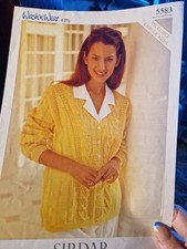 Womens Knitting Patterns 4 ply Cardigan 32-54 Sirdar 5583 2 Designs