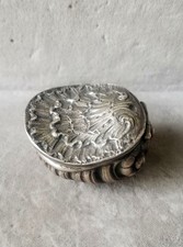 Silber - Pillendose - Barock / Renaissance - Stil - wohl Hanau - 19.Jh
