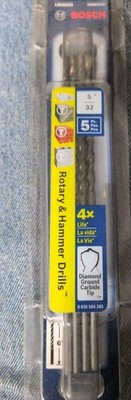 Bosch ~ LBH0025 4 pcs. Rotary and Hammer Drill Bits 5/32''