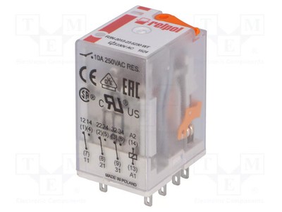 IKontakt max: 20A Relais: elektromagnetisch 3PDT USpule: 230VAC