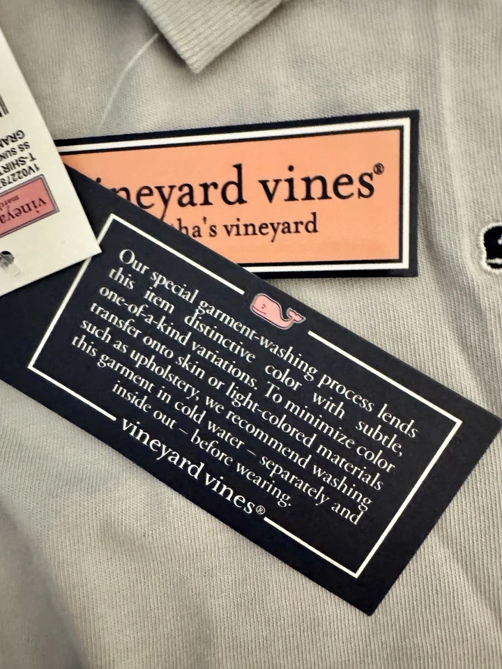 Camiseta de granito bordada ballena Slub Vines para hombre nueva con etiquetas talla 2XL $35 precio de venta sugerido por el fabricante Foto 4 de 4