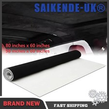 60" Black Suede Headliner Fabric Material Car Interior Roof Liner Upholstery