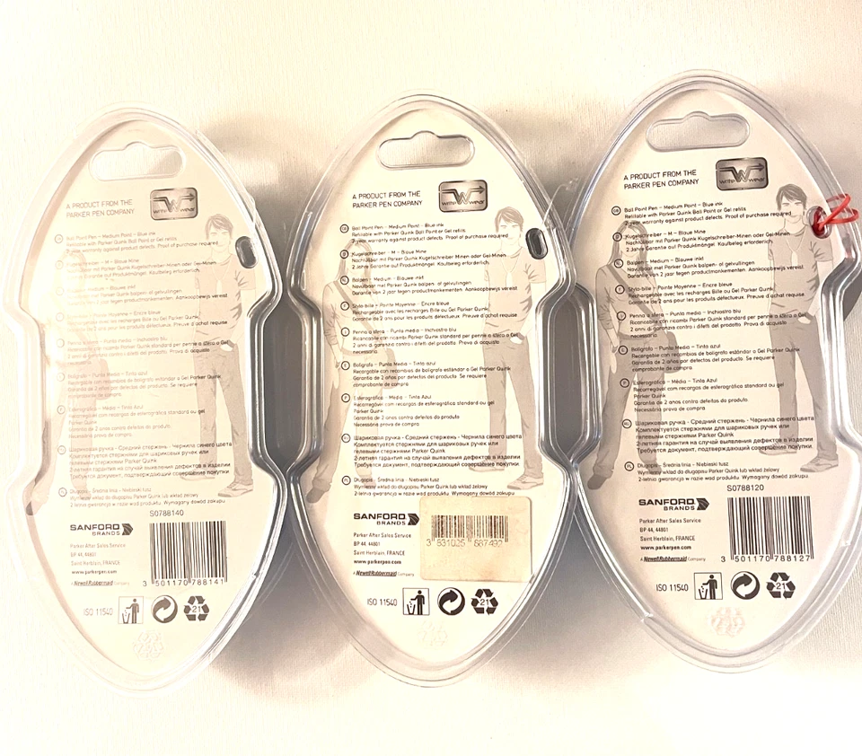 Bolígrafo Choose One Parker Slinger años 2000. Nuevo en tarjeta. Rojo, blanco o azul. COOL! Foto 2 de 2