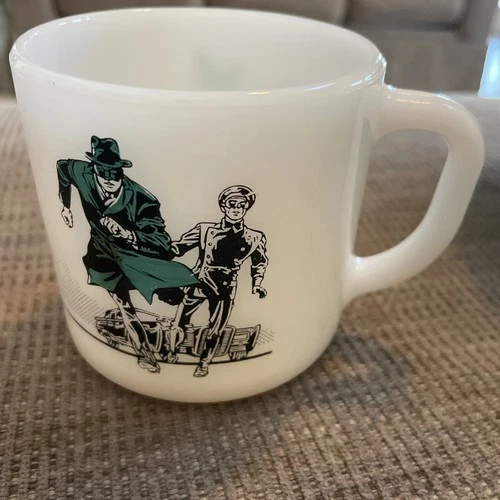 Vintage 1966 Federal Glass Green Hornet TV Series Mug With Kato