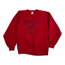 Vintage Drytown Club California Sweatshirt Size Large Made in USA Red 90s