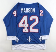 Josh Manson Signed Colorado Avalanche/ Quebec Nordiques Throwback Jersey Beckett