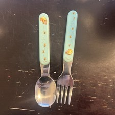 Winnie The Pooh Selandia Stainless Steel Spoon  Fork Silverware Set Taiwan
