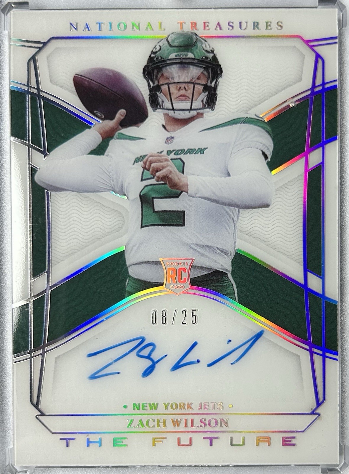 2021 National Treasures Zach Wilson The Future Rookie Auto /25