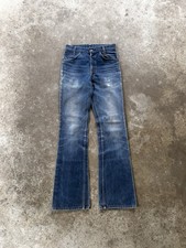 Vintage 70s Levi s 746 Orange Tab Bell bottom Flare Jeans