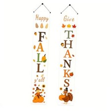 Happy Fall Yall Porch Banner Set 12 x 71 Inch Thanksgiving Banner 1