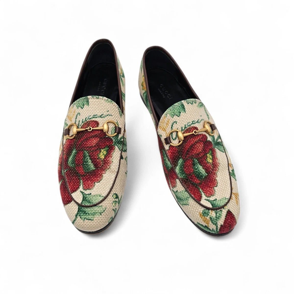 Gucci Leather Upper Floral Flats for Women for sale | eBay