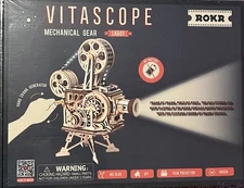 ROKR 3D Wooden Puzzle Vitascope LK601 Mechanical Gears 180pcs New Sealed