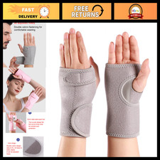 Adjustable Wrist Support Brace 2 Pack - Compression Wraps for Carpal Tunnel, Pai