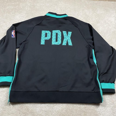 #ad #ad Portland Trail Blazers Jacket Mens 2XL Black NBA Basketball Nike City Edition $87.48