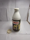 Vino Egizia Italian Wine Carafe Milk Glass Bottle Vintage Made In Italy