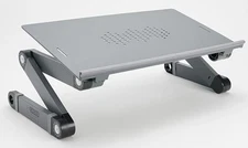 UNCAGED ERGONOMICS WORKEZ BEST ADJUSTABLE LAPTOP STAND FOR DESK - GRAY