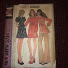 Vintage 1970s McCall's Sew Pattern 3734 Misses' and Junior Size 7 Dress or Top