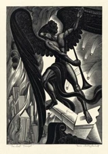 The Last Trumpet : Boris Artzybasheff Print : Visionary Apocalyptic Illustration