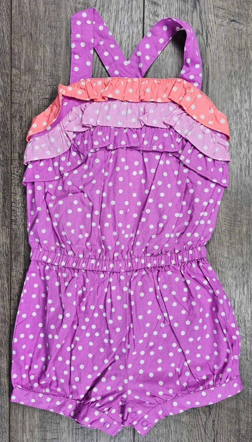 Baby Girl Clothes New Gymboree 18-24 Month Pinwheel Pastels Romper Outfit