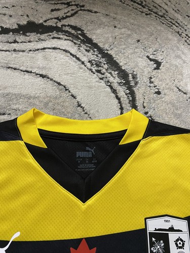 Barrow AFC Away Football Shirt Black Yellow 2024/2025 BNWT Size Medium Men’s - Picture 8 of 13