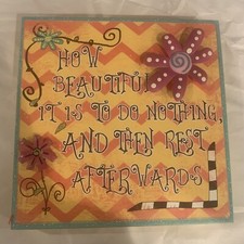 HOBBY LOBBY - Words to Live By 8"x8" Canvas Inspirational Wall Decor  3D