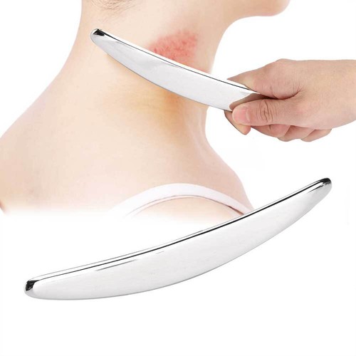 304 Stainless Steel IASTM Gua Sha Board Acupuncture Scraping Massager Tool FB9 - Picture 2 of 11
