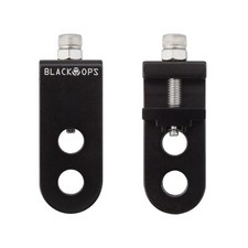 Black Ops CT 2.0 BMX Bike Chain Tensioner Adjustable Alloy For 3/8 Pair BLACK