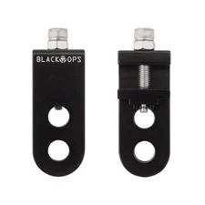 Black Ops CT 2.0 BMX Bike Chain Tensioner Adjustable Alloy For 3/8 Pair BLACK