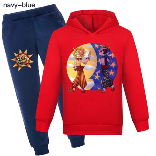 Sundrop FNAF Sun clown KIDS Hoodie+Pants 2pcs Tracksuits Pullover Sportswear set - Picture 40 of 50